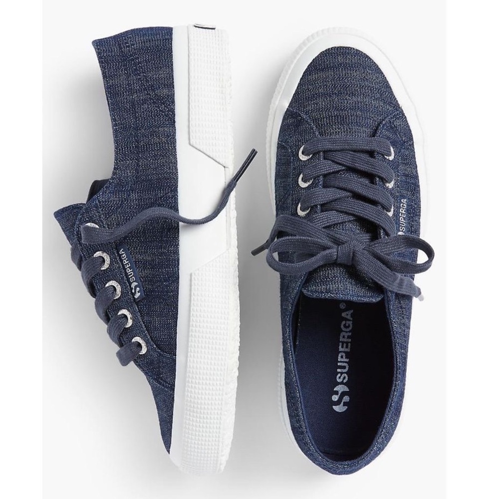 NWT Superga Denim Platform Sneakers